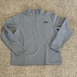 The North Face Light Gray Fleece Pullover